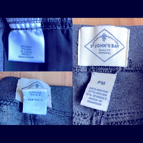 St. John’s Bay Pants Gray Medium Petite Women’s - Picture 3 of 13